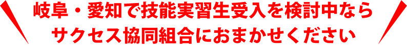岐阜・愛知で技能実習生受入を検討中ならサクセス協同組合におまかせください